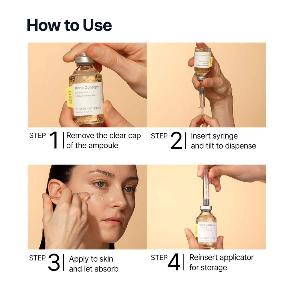 Deep Collagen Silk Peptide Intensive Ampoule (40ml) - Image 3