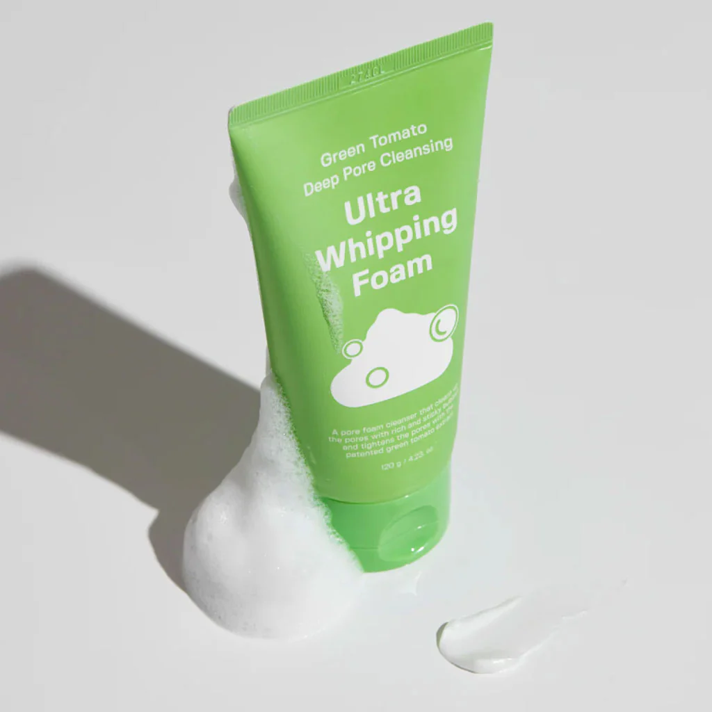 Green Tomato Deep Pore Cleansing Ultra Whipping Foam (120g) - Image 2