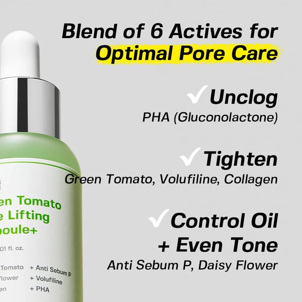 Green Tomato Pore Lifting Ampoule - Image 3