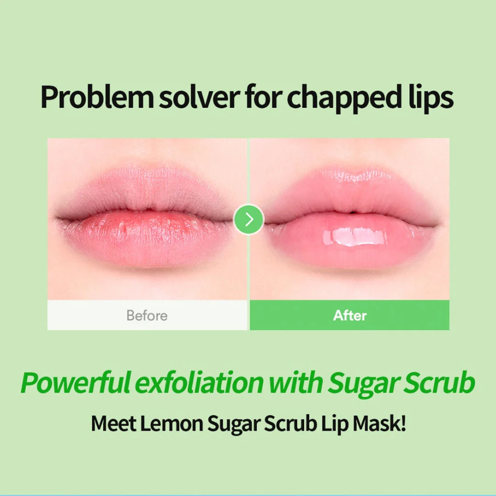 Lemon Sugar Scrub Lip Mask (20ml) - Image 4