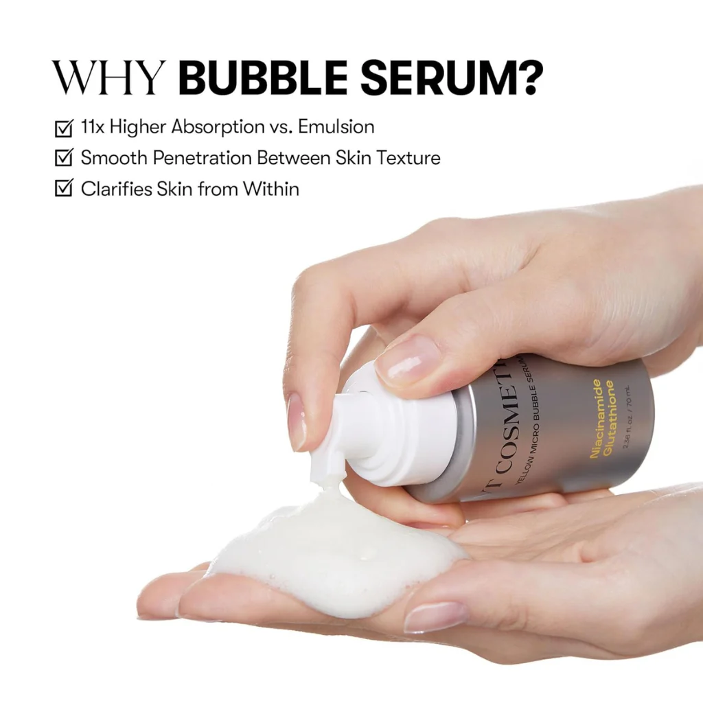 Niacinamide Glutathione Yellow Micro Bubble Serum (70ml) - Image 3