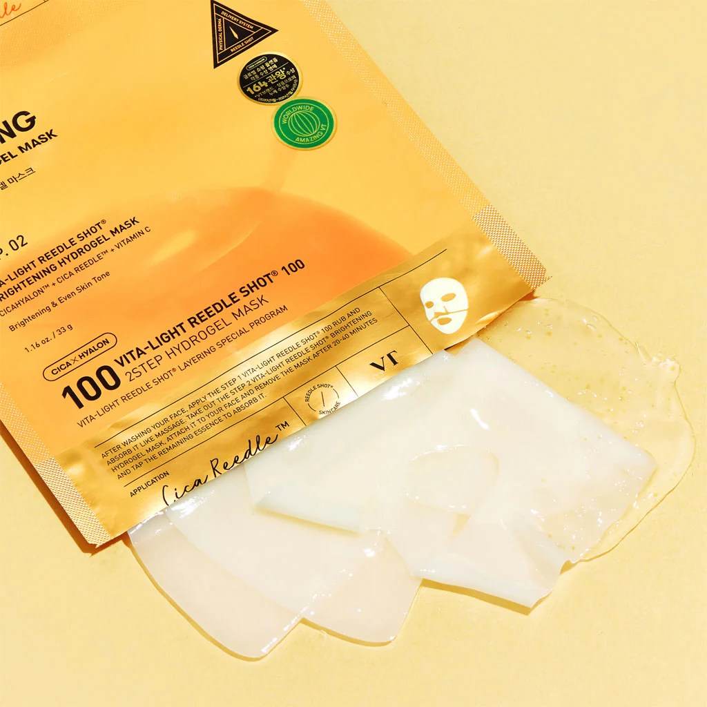 Vita-Light Reedle Shot 100 2-Step Hydrogel Mask - Image 2
